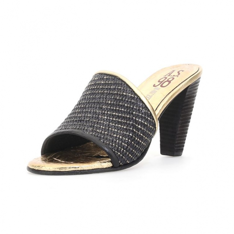 A.S.98 Bethany Sandalen Dames Zwart | BE-VRWSOP865